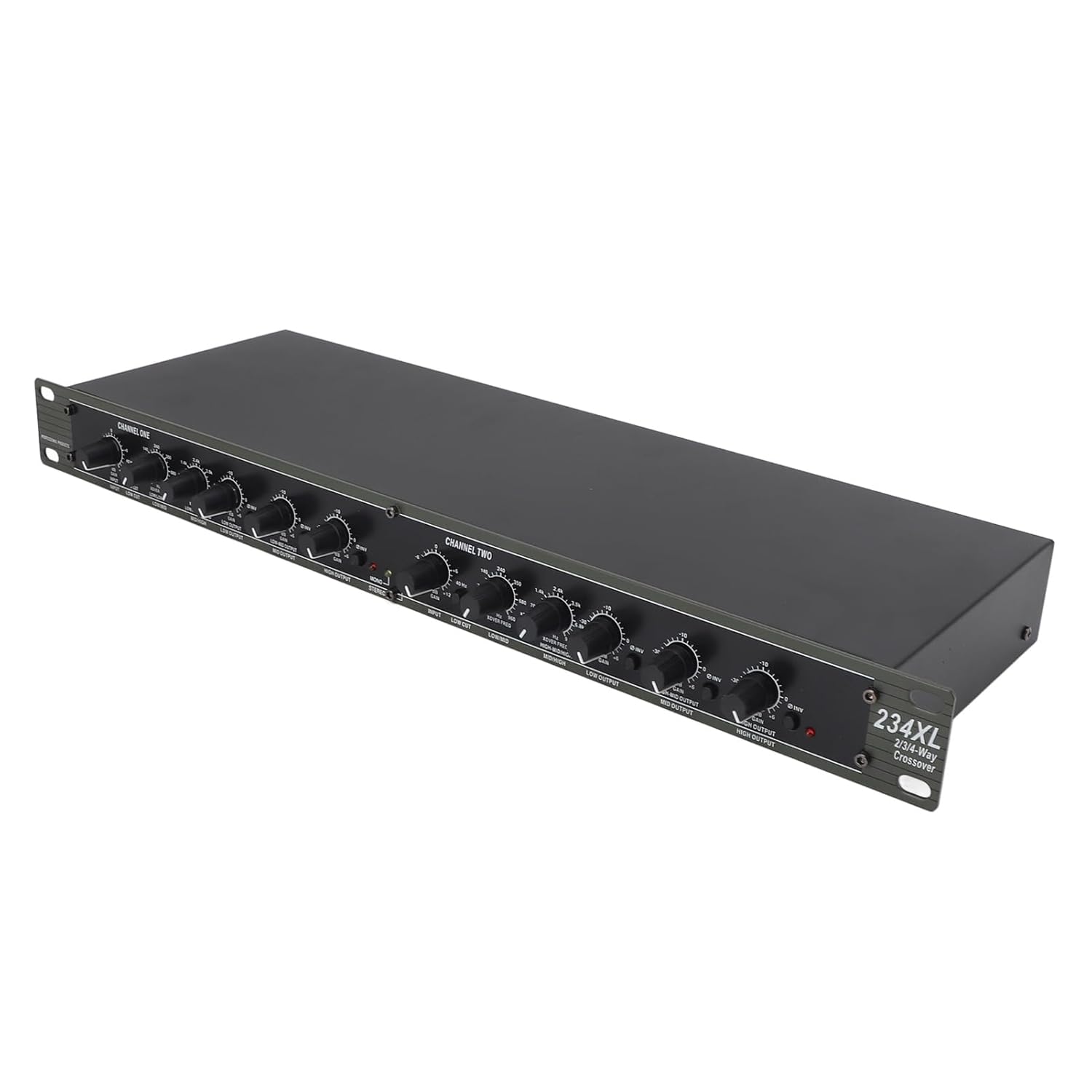 MX 234XL Manual Crossover  Stereo 2 / 3 Way, Mono 4 Way Analog