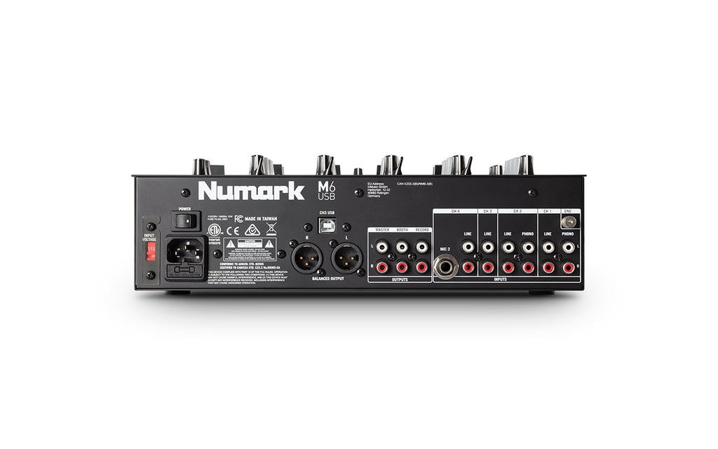Numark M6 USB 4 Channel USB DJ Mixer