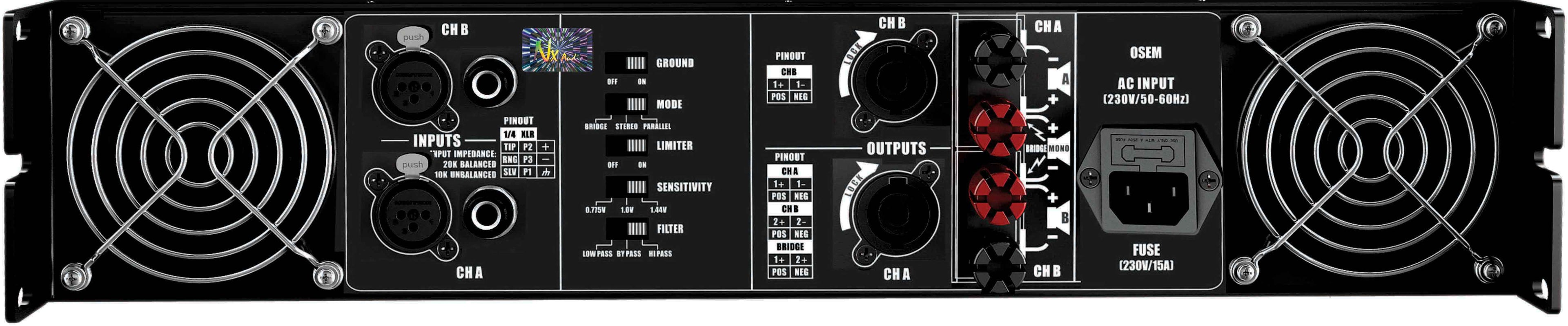 Nx Audio DJ-801 2-Channel Power Amplifier