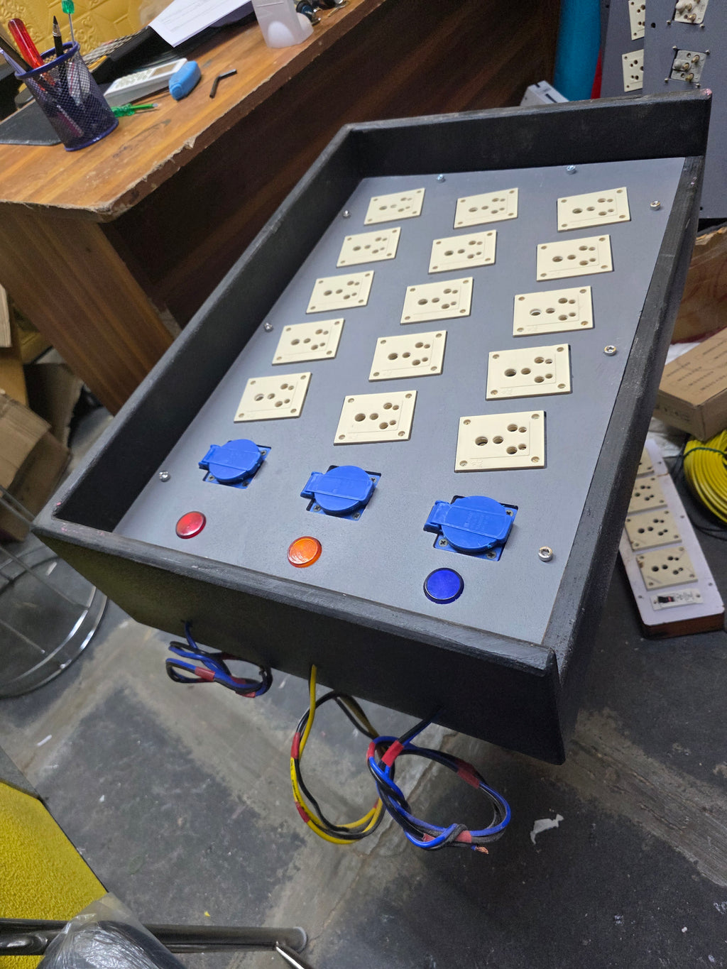 3 Phase Socket Board for Power Distribution